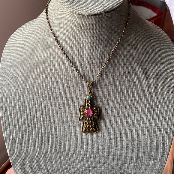 Eagle Rhinestone Accent Necklace - Picture 2 of 4